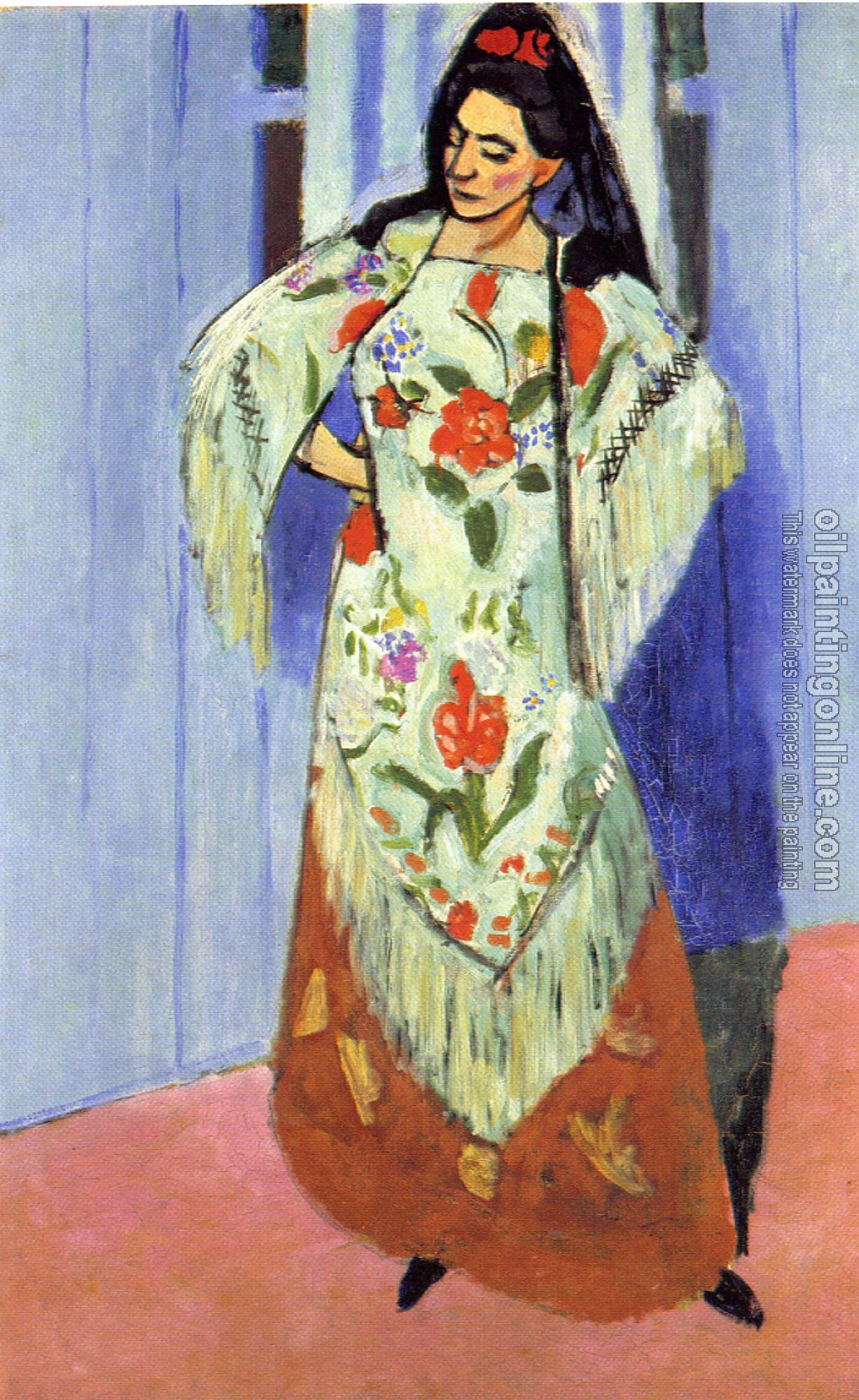 Matisse, Henri Emile Benoit - the manila shawl